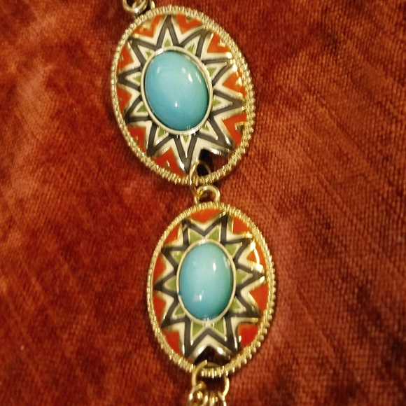 ⛰HOLD⛰Southwestern Inspired Necklace & Earring Set - Picture 4 of 6